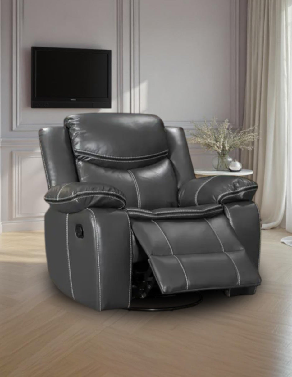 Sillón Burgo Reclinable Eléctrico con Masaje y Calor Gris