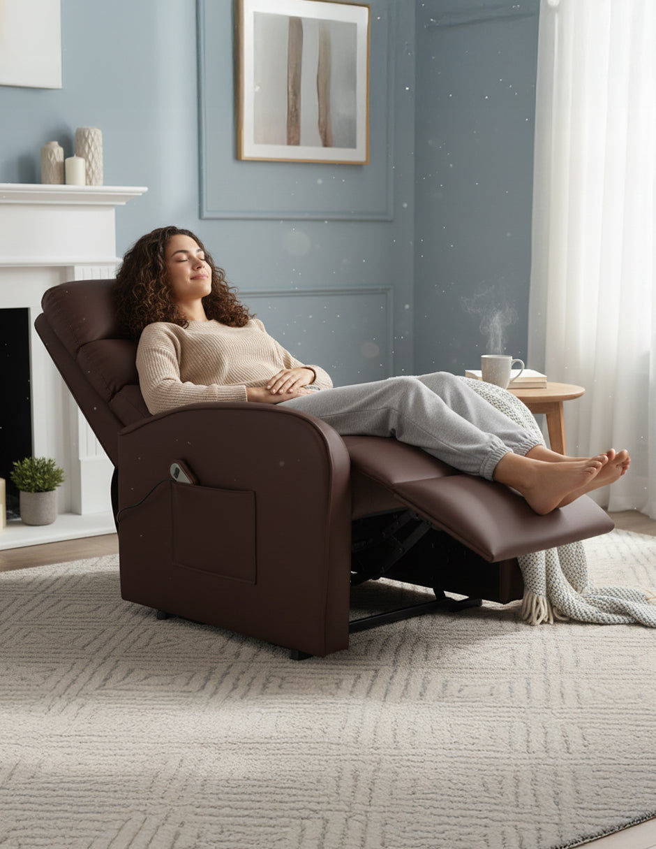 Sillón Reposet Eléctrico Brave Café