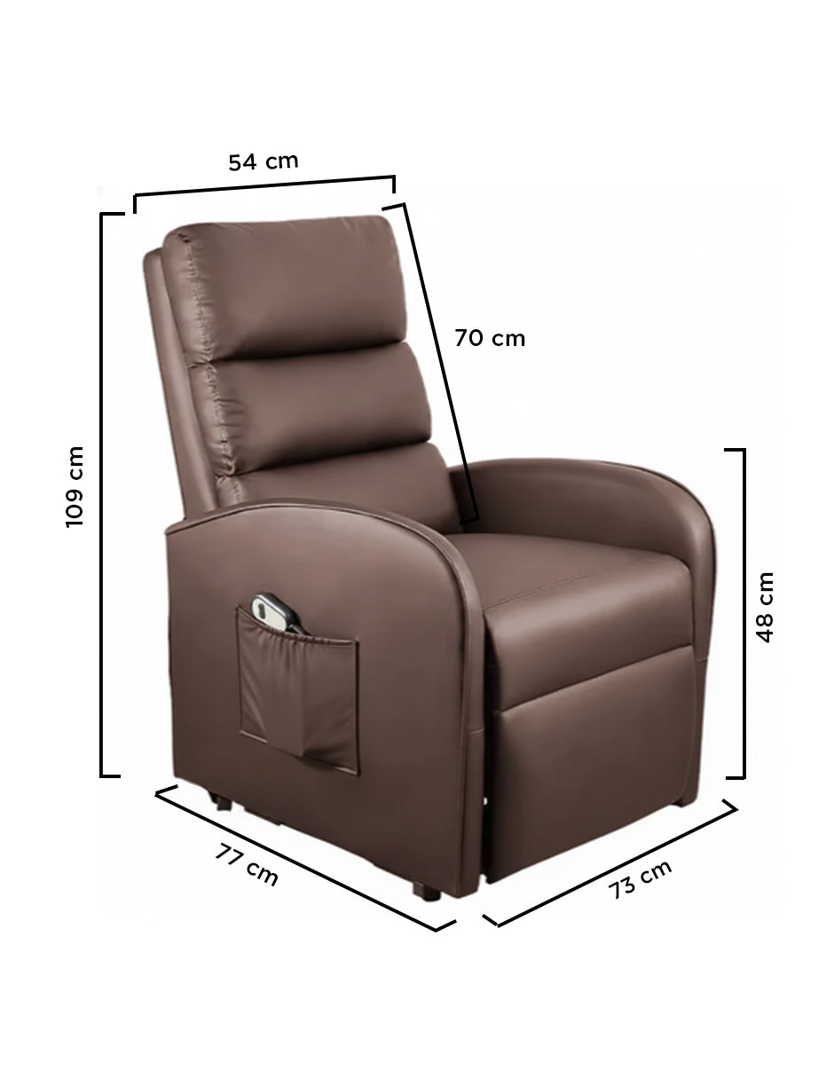 Sillón Reposet Eléctrico Brave Café