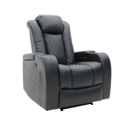 Sillón Reposet Eléctrico Lyon - Home Theater con Puerto USB y Portavasos