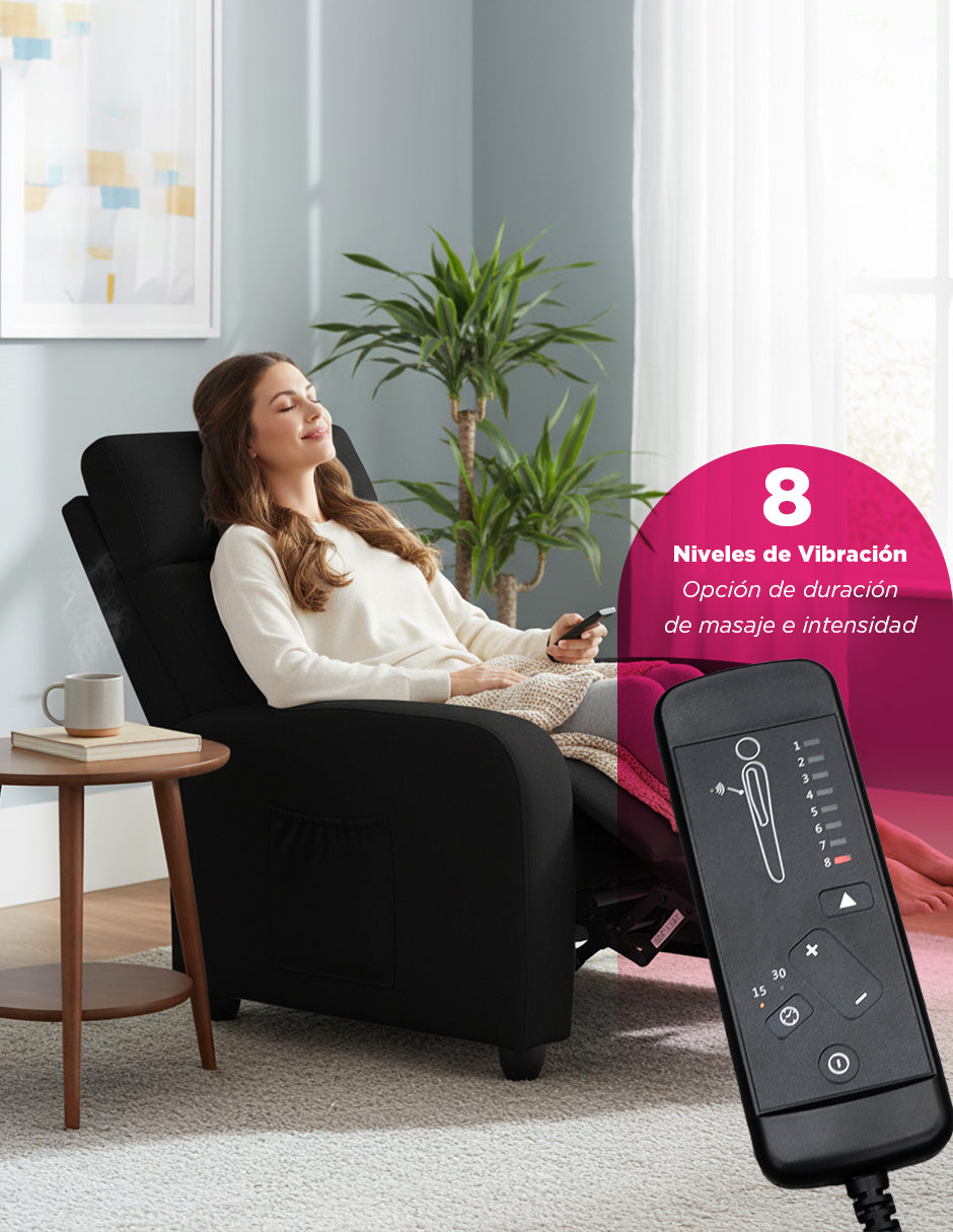 Sillon Reposet Manual Torino Negro