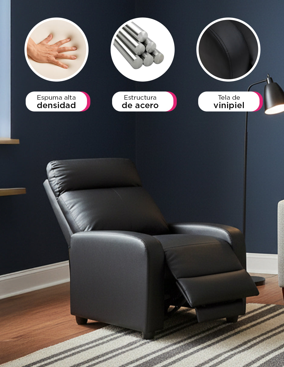 Sillon Reposet Manual Torino Negro