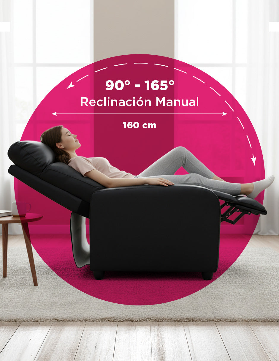 Sillon Reposet Manual Torino Negro