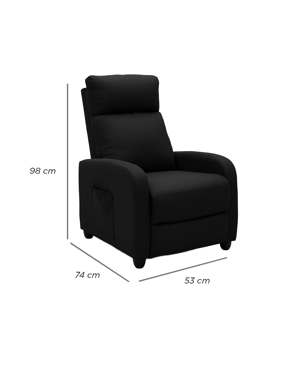 Sillon Reposet Manual Torino Negro