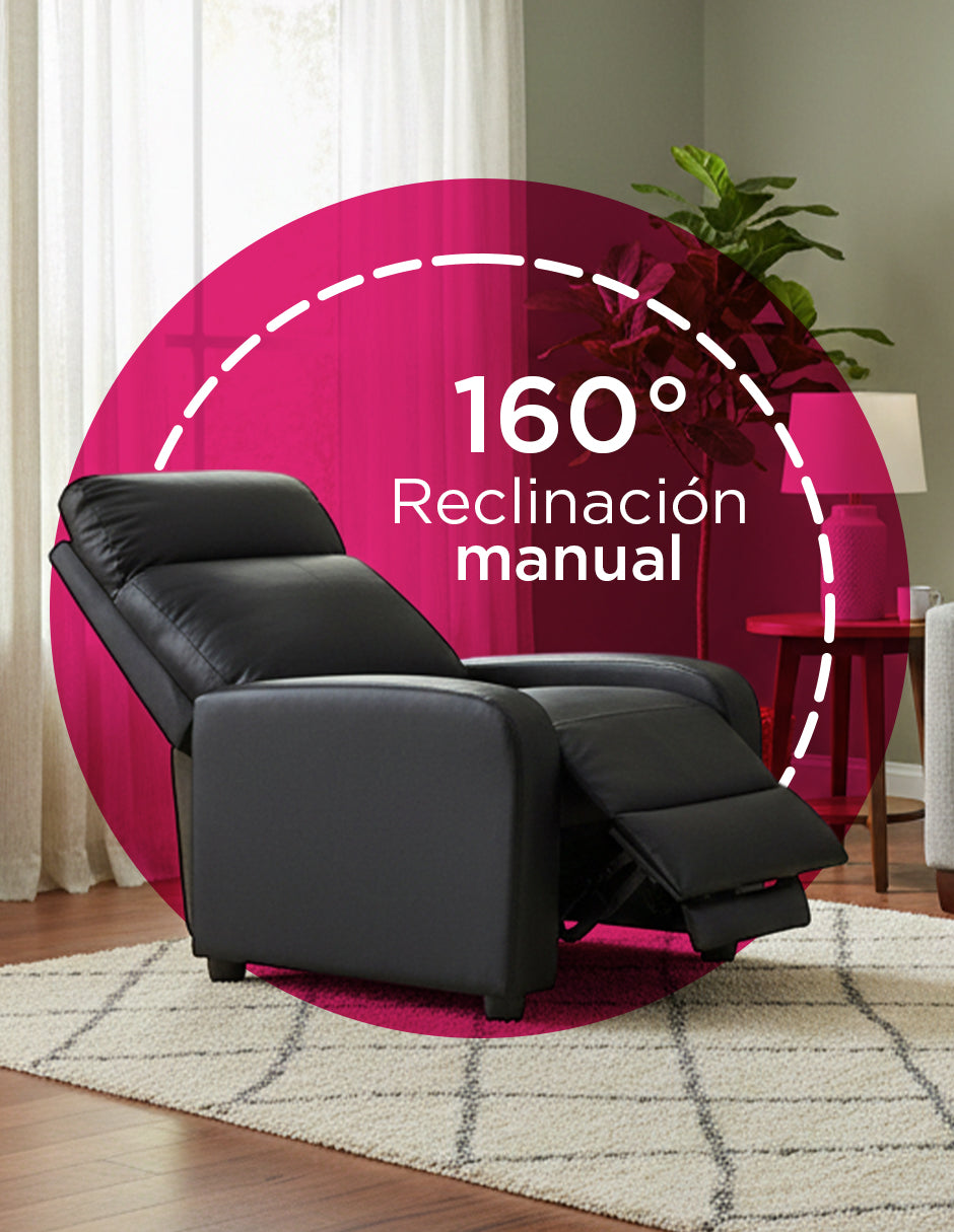 Sillon Reposet Manual Torino Negro