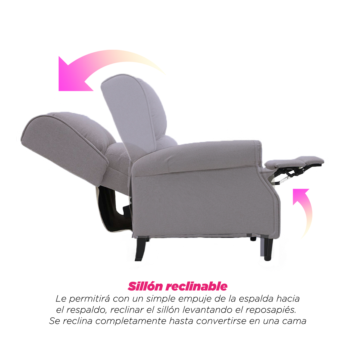 Sillon Reposet Marsella Gris