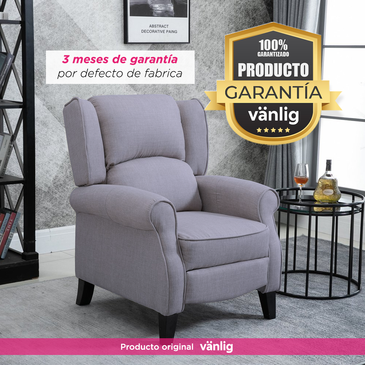 Sillon Reposet Marsella Gris