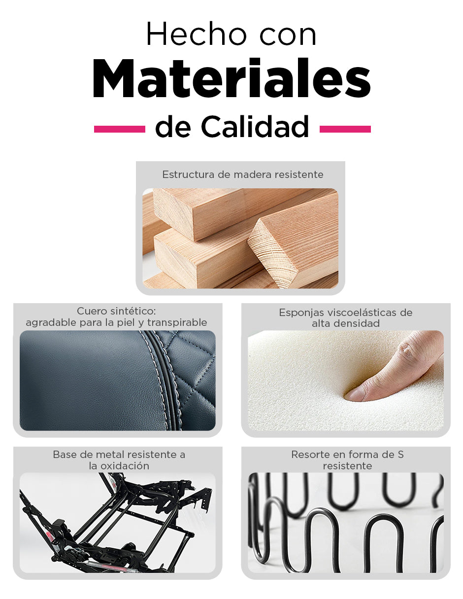 Sillon Reposet Reclinable  Manual Hamelin Azul