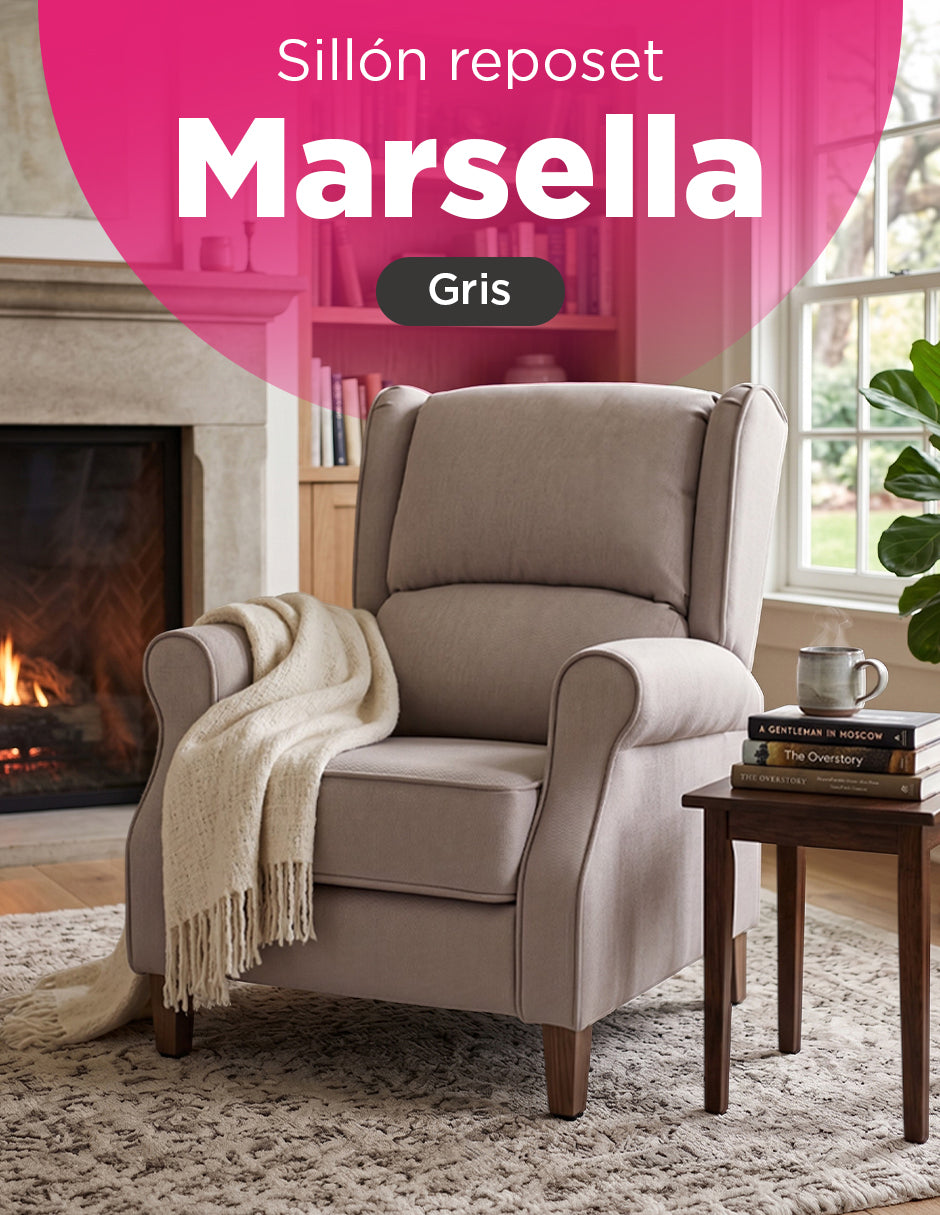 Sillon Reposet Reclinable Marsella Gris