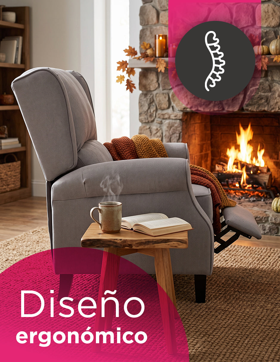 Sillon Reposet Reclinable Marsella Gris