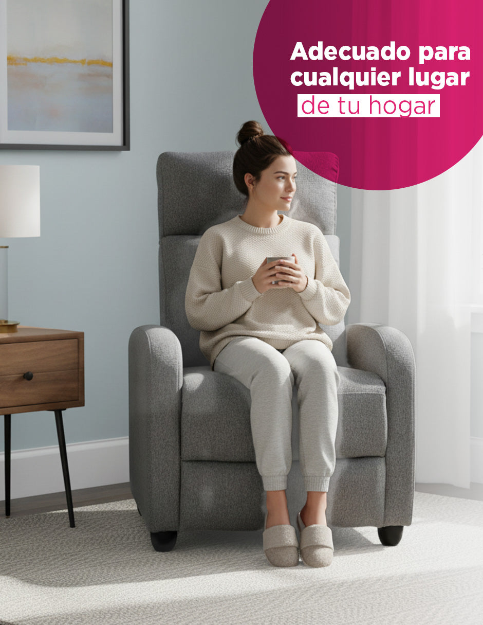 Sillon Reposet Torino Gris Vanlig