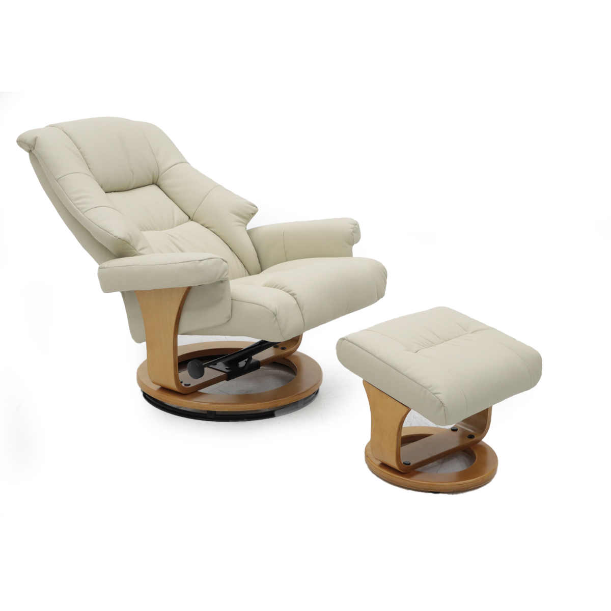 Sillón Reposet con Taburete Paris Beige