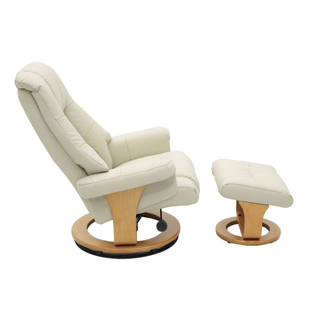 Sillón Reposet con Taburete Paris Beige