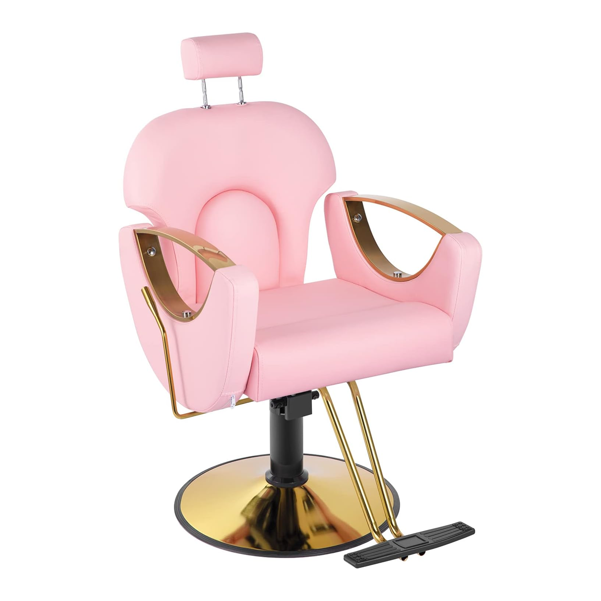 Perpole SILLON BARBERIA SALON DE BELLEZA HIDRAULICA RECLINABLE FERRARA ROSA ...