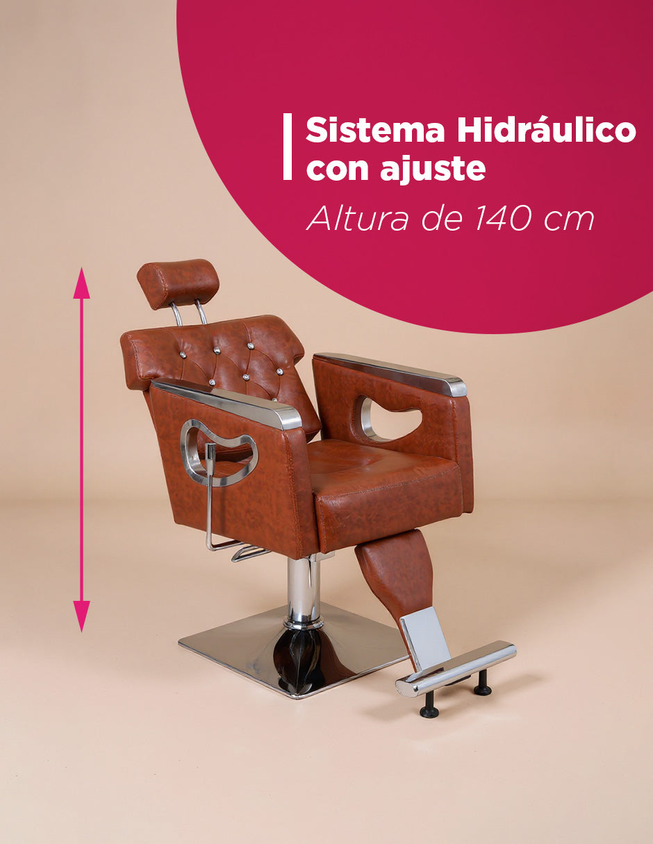 Sillón de Barbería Sorano Café Vintage