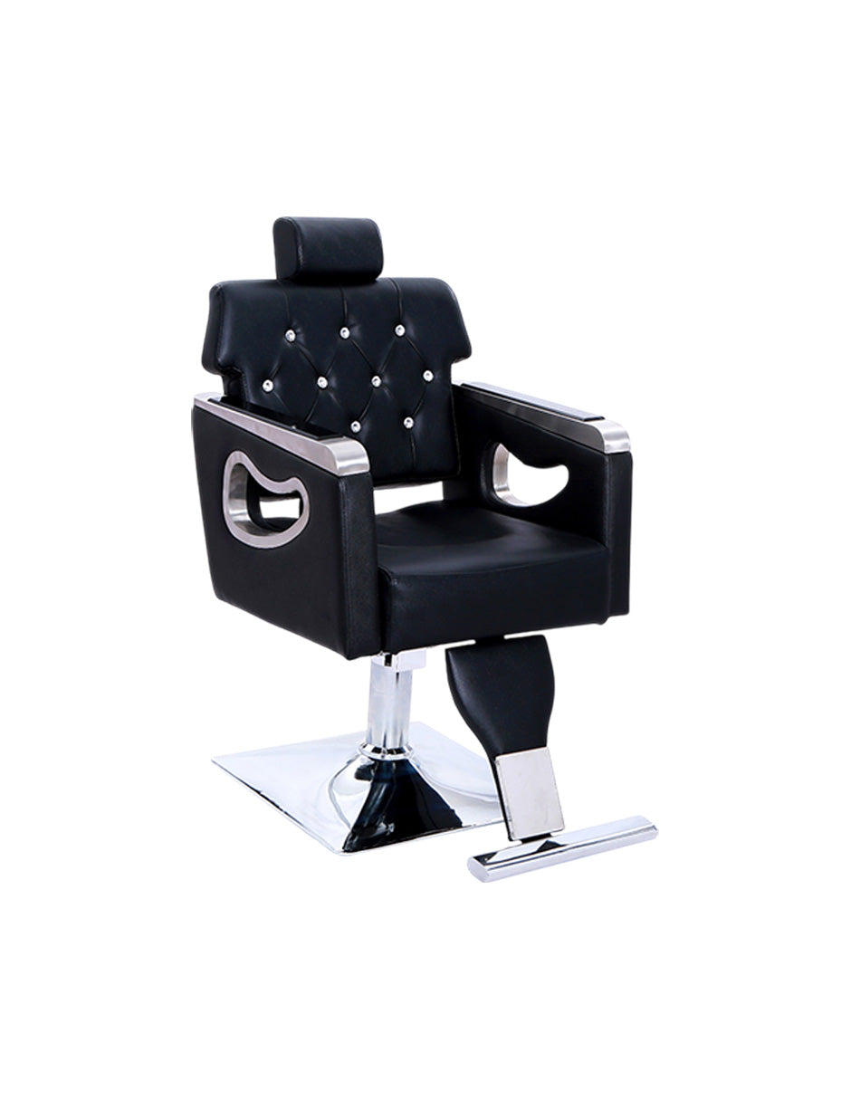 Sillón de Barbería Sorano Negro Vintage