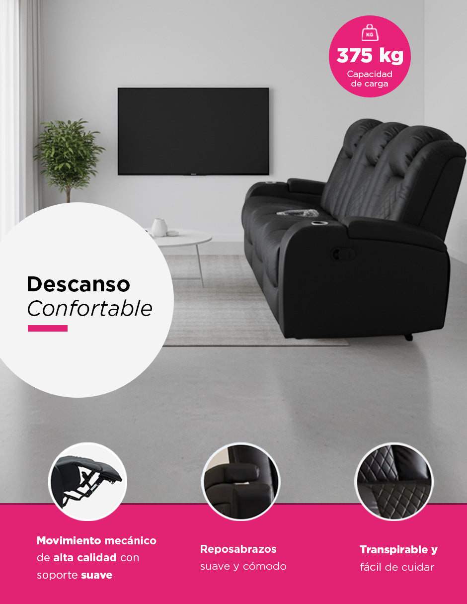 Sillón Reposet Eléctrico Lyon 3 Plazas