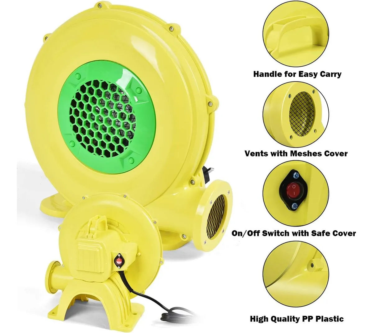 Soplador Motor Inflable Comercial 1/2 Hp 110v 450w