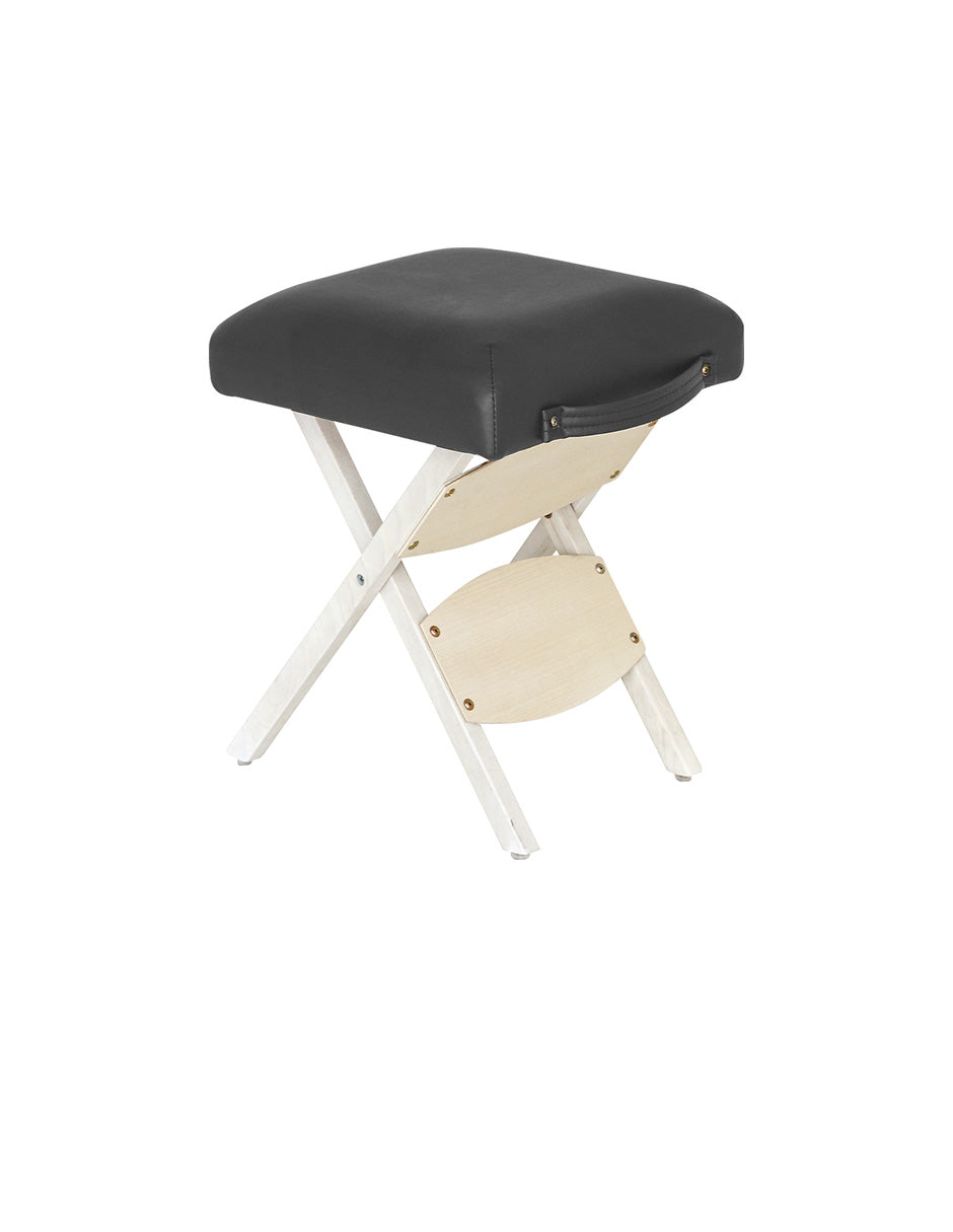 Taburete Plegable Suwon Negro: Portabilidad, Confort Acolchado y Diseño Moderno