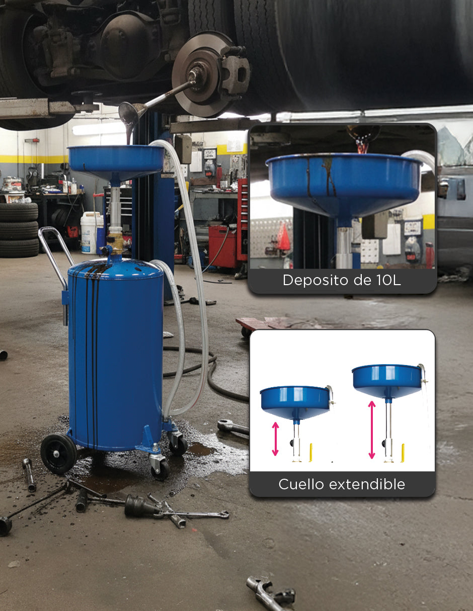 Tanque Drenador De Aceite 18 Gal Vacron
