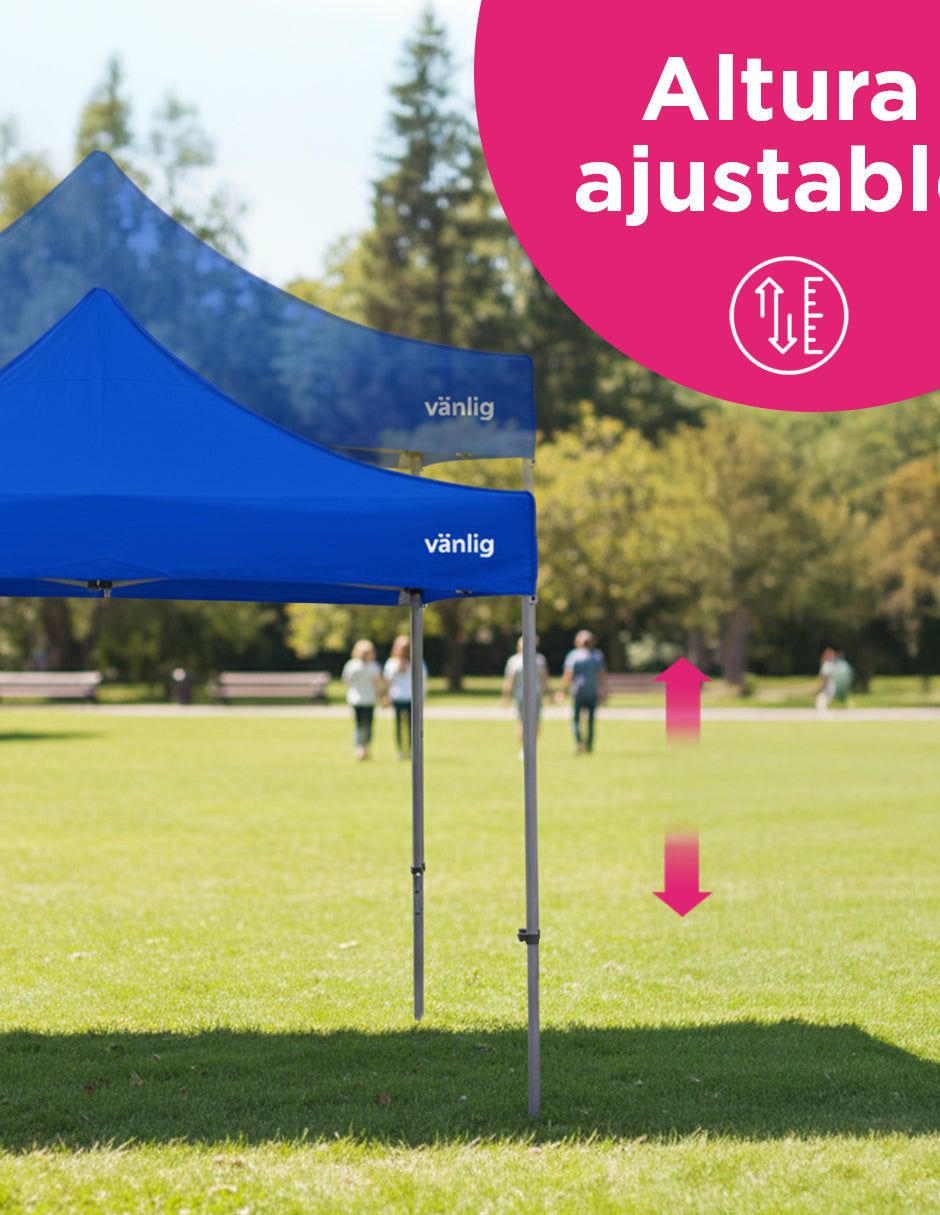 Toldo 3X3 Mega Reforzado Aleman Azul