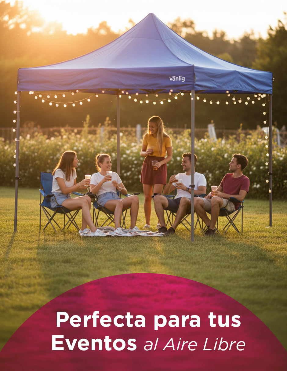 Toldo 3X3 Mega Reforzado Aleman Azul