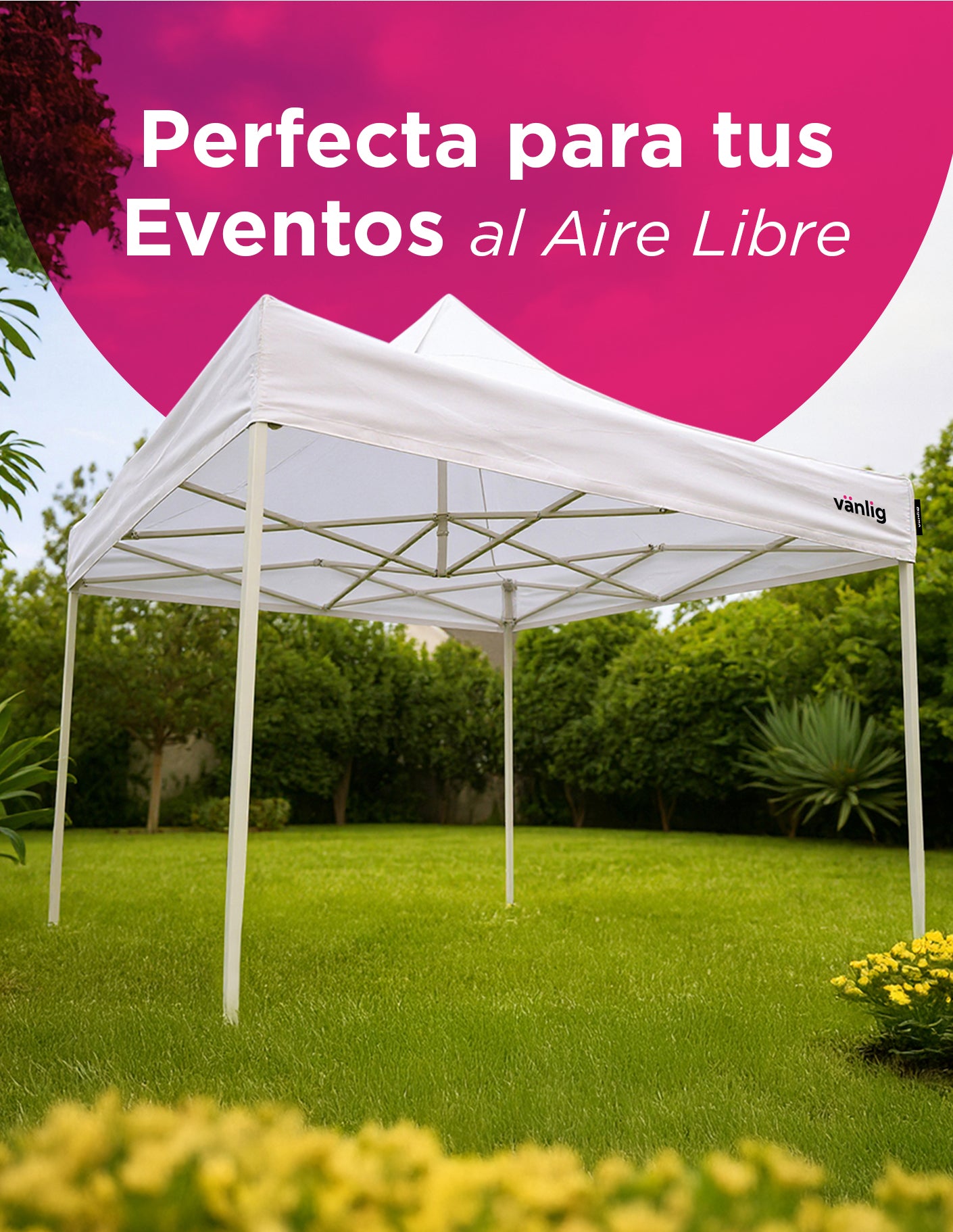 Toldo 3x3 Americano Blanco