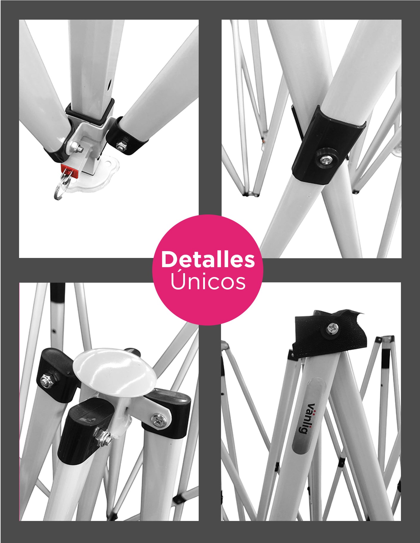 Toldo 3x3 Americano Blanco