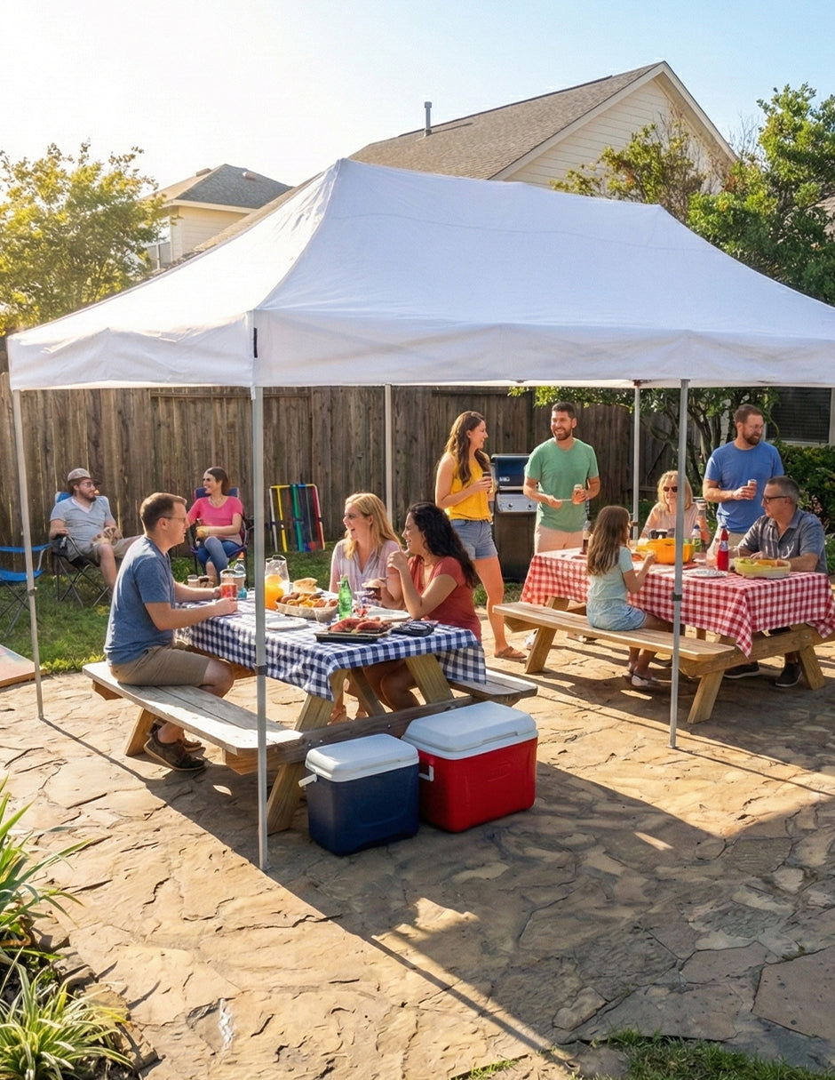Toldo 6X3 Mega Reforzado Alemán  Blanco