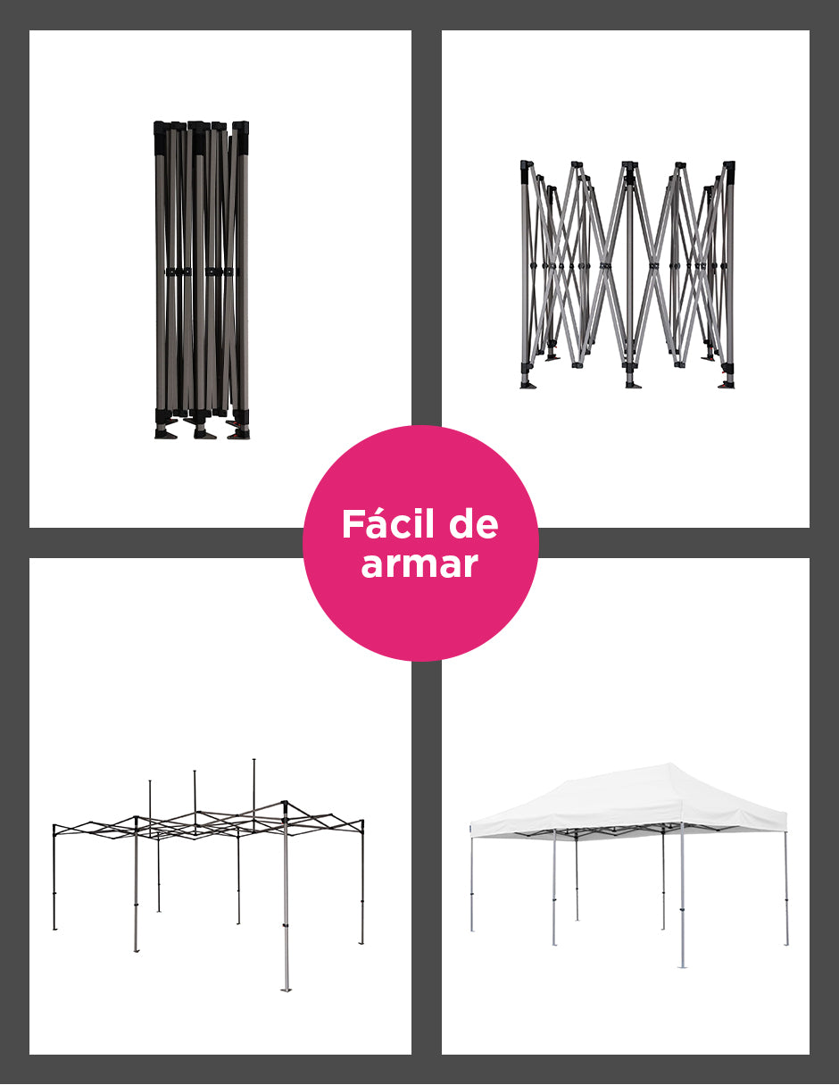 Toldo 6X3 Mega Reforzado Alemán  Blanco