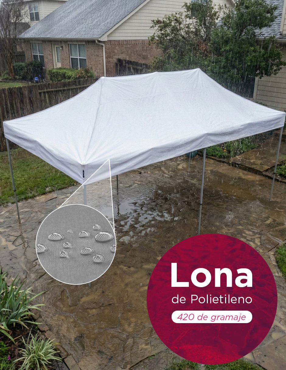 Toldo 6X3 Mega Reforzado Alemán  Blanco