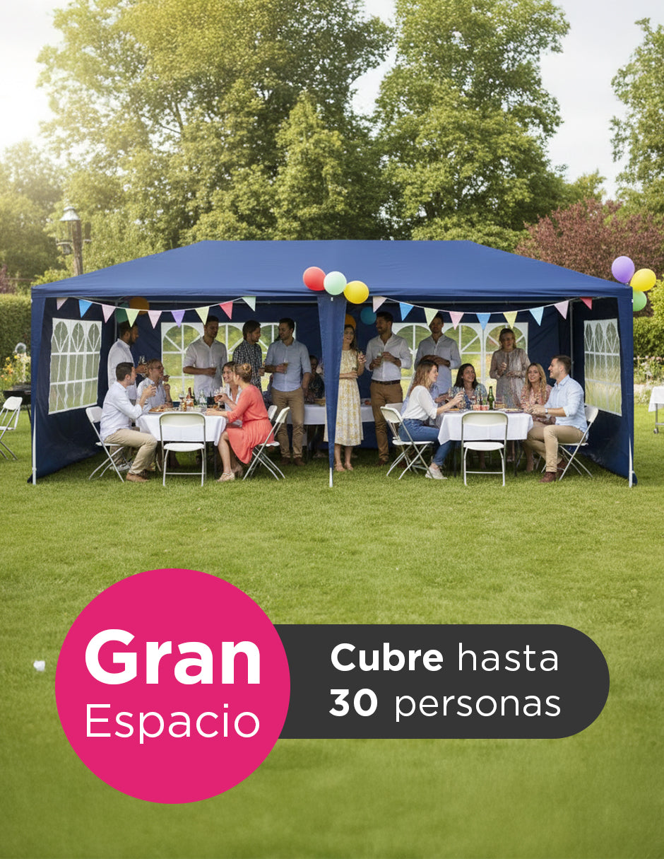 Toldo Armable Fiesta 3x6 Azul