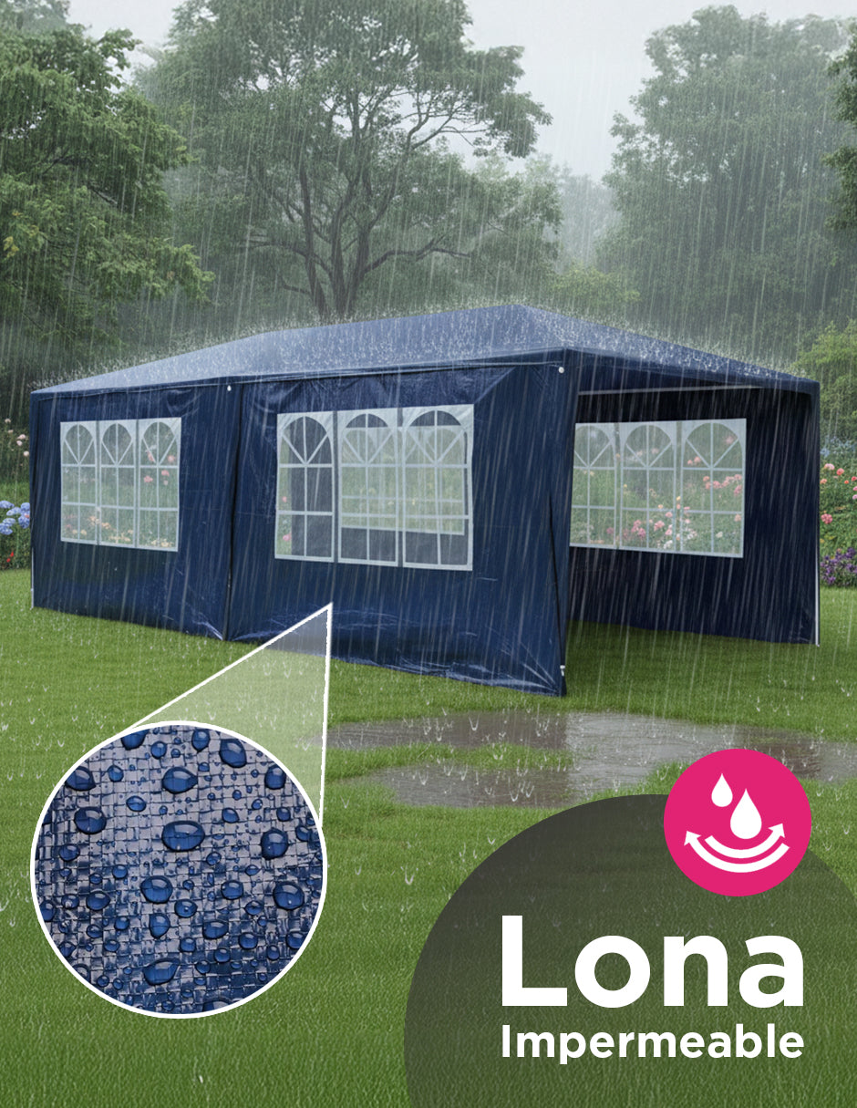 Toldo Armable Fiesta 3x6 Azul