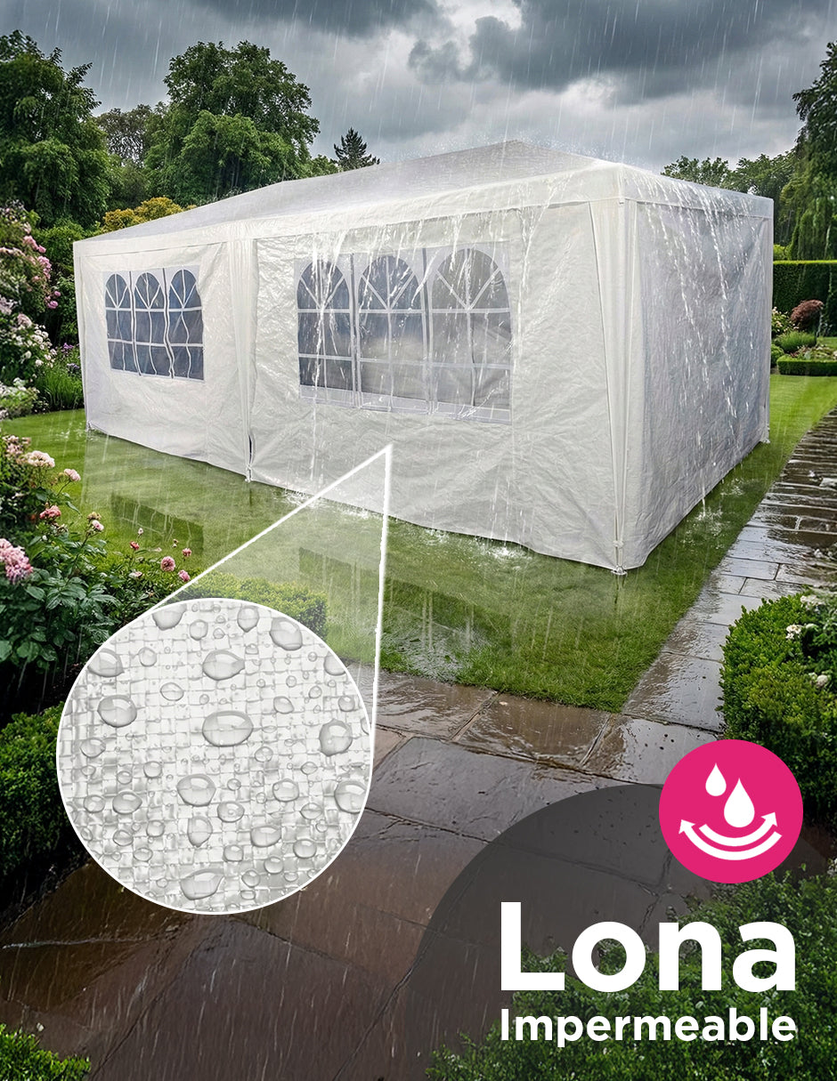 Toldo Armable Fiesta 3x6 Mts Blanco