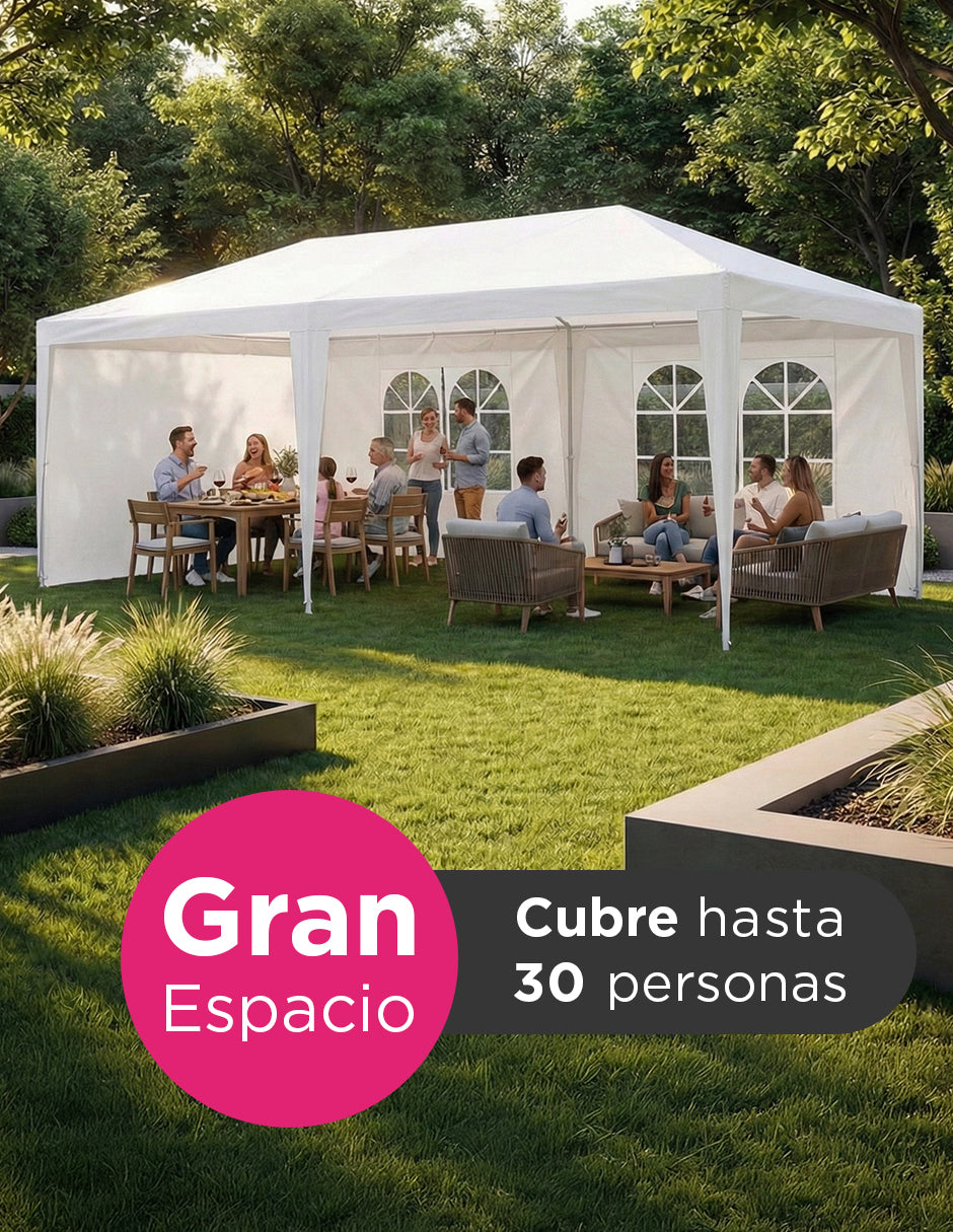 Toldo Armable Fiesta 3x6 Mts Blanco