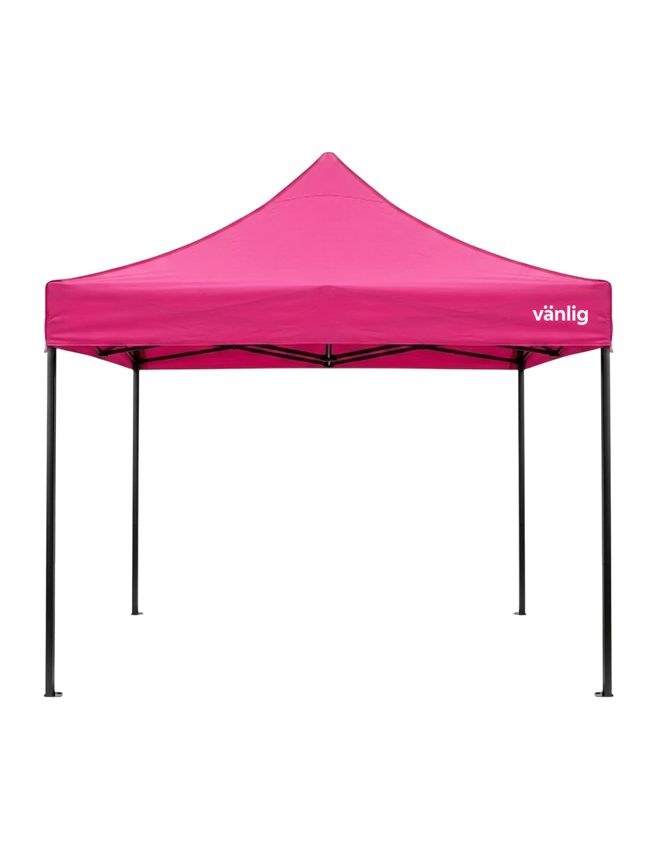 Toldo Carpa Plegable 3x3 m Rosa Vänlig - Carpa Impermeable Reforzada con Protección UV