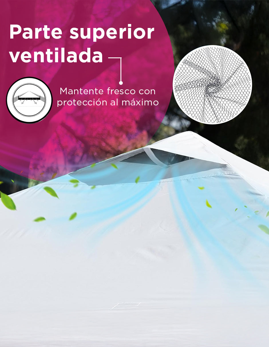 Toldo Plegable 3X3 King Shade Blanco