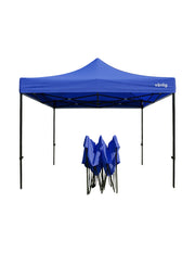 Toldo Plegable Vanlig 3x3m Azul: Estructura de Acero Reforzado y Lona Oxford 420D de Alta Densidad