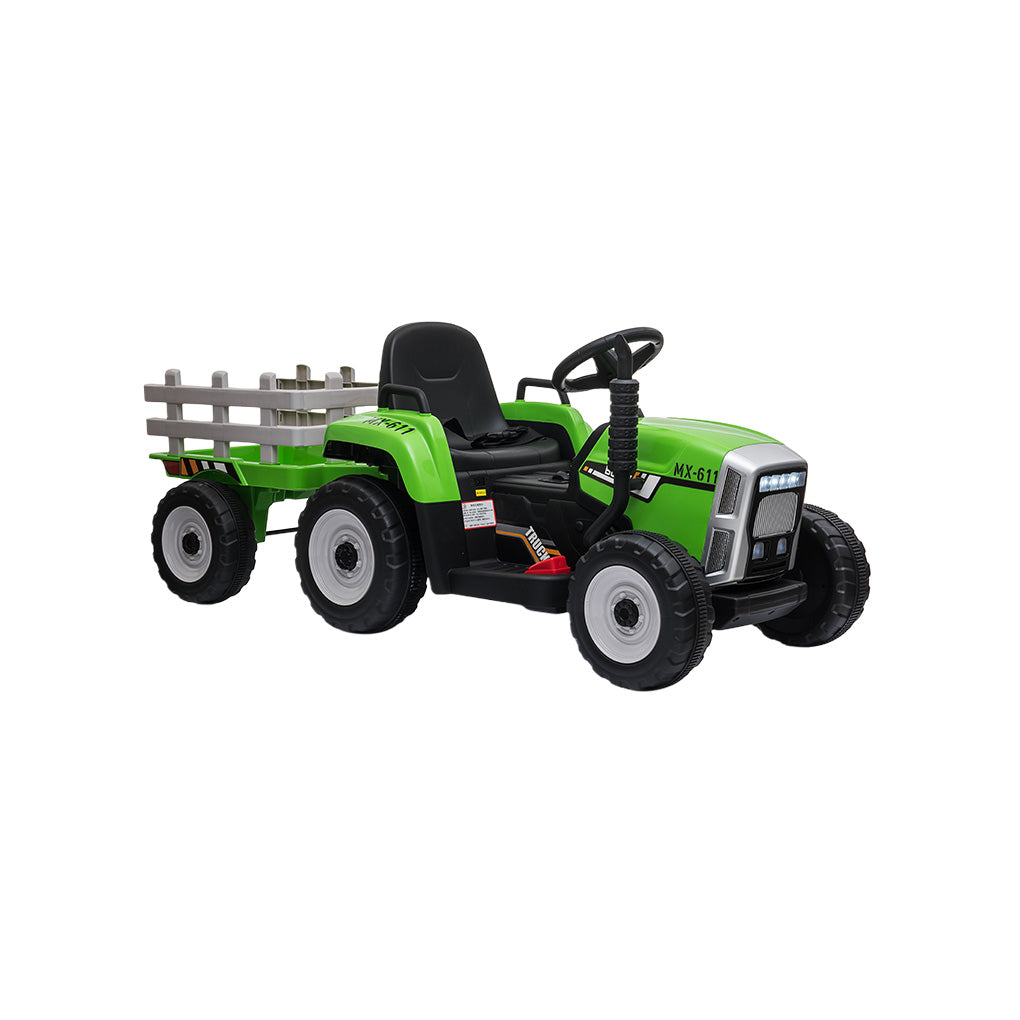 Tractor Eléctrico Montable Para Niños Batería Recargable Luz