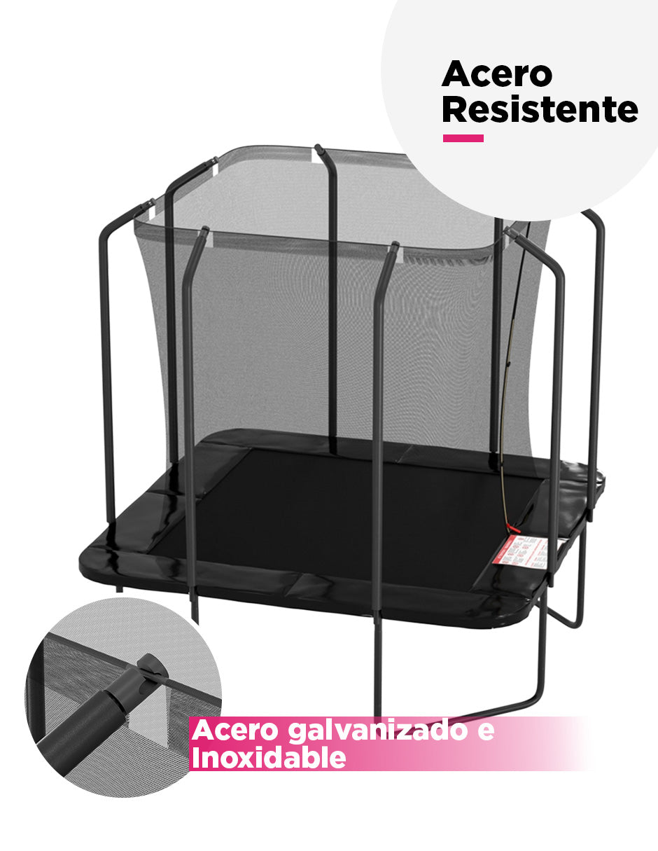 Trampolín Cuadrado JUMPBOX 8 FT