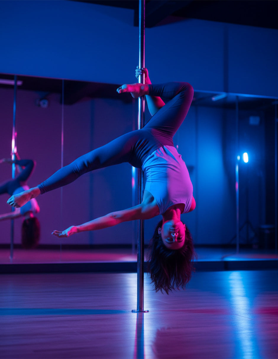 Tubo Para Ejercicio Fitness Giratorio y Fijo Plateado