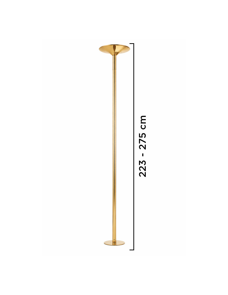 Tubo de Pole Dance Profesional Ajustable Dorado para Ejercicio Fitness con Modo Giratorio y Estático