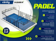 Cancha Padel Panoramica Vidrio 12mm Electrostatica Atp Padel