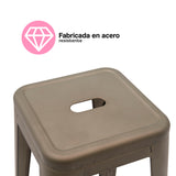 Set 4 Bancos Valencia 75 Cm Gris