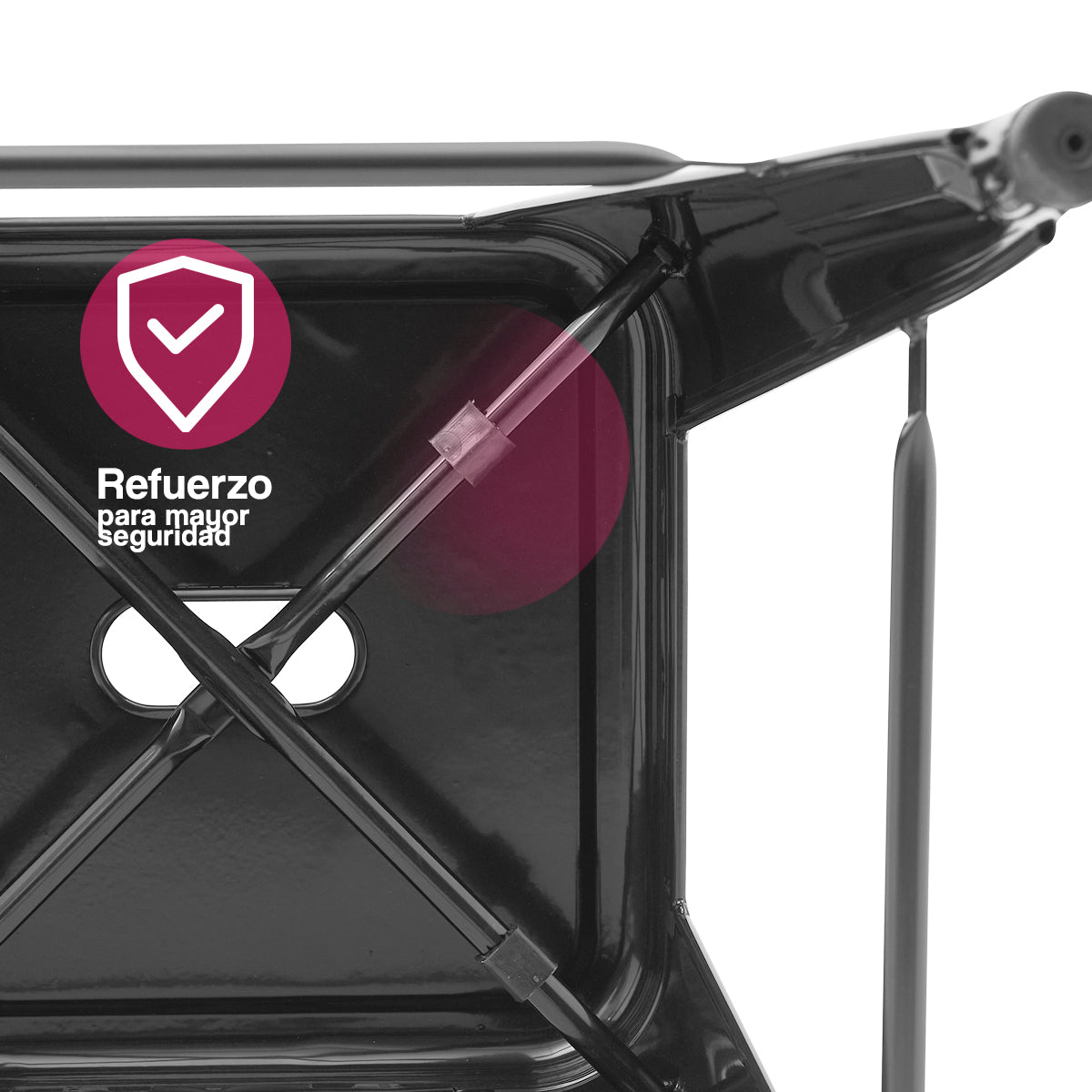 Set 4 Bancos Valencia 60 Cm Negro