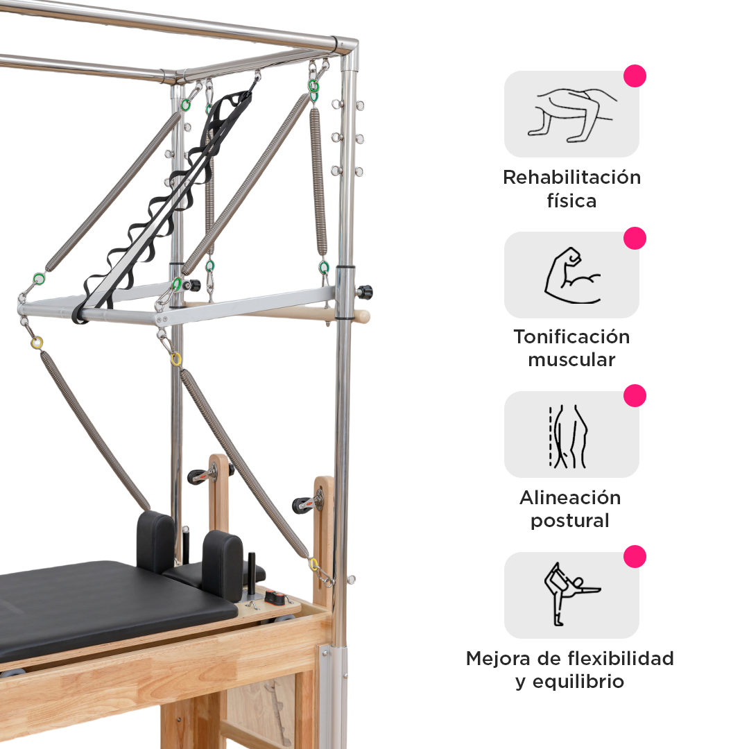 Cama De Pilates Reformer Cadilac Trapecio Studio Profesional