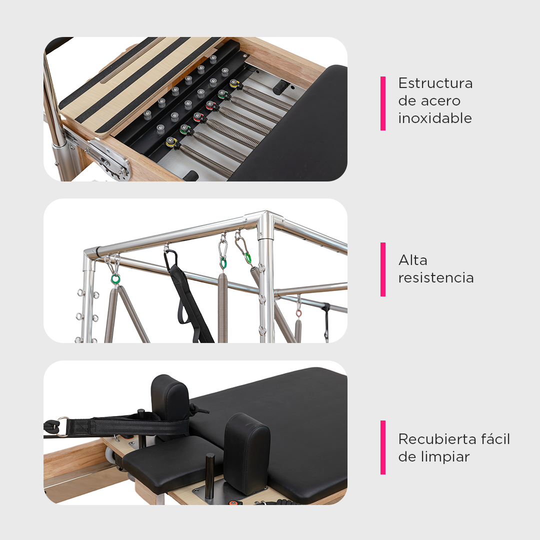 Cama De Pilates Reformer Cadilac Trapecio Studio Profesional