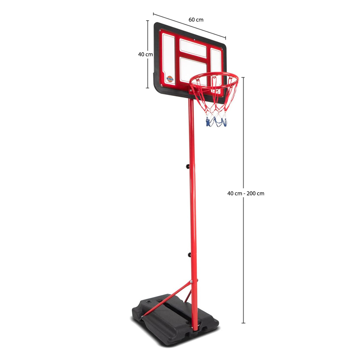 Canasta de básquetbol infantil