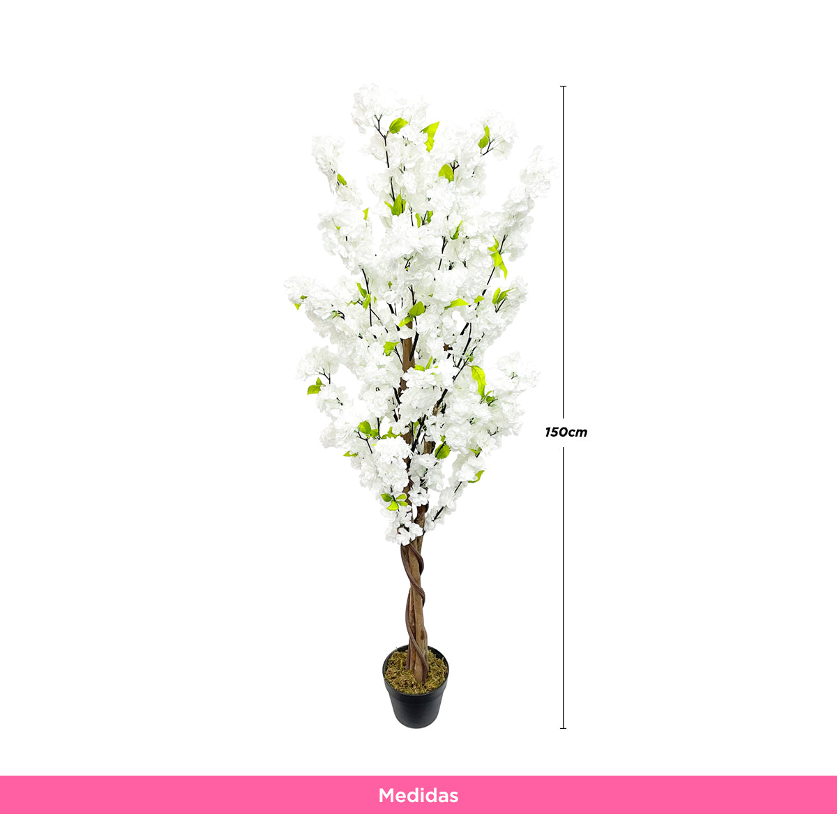 Planta Artificial Cerezo Blanco 150 cm