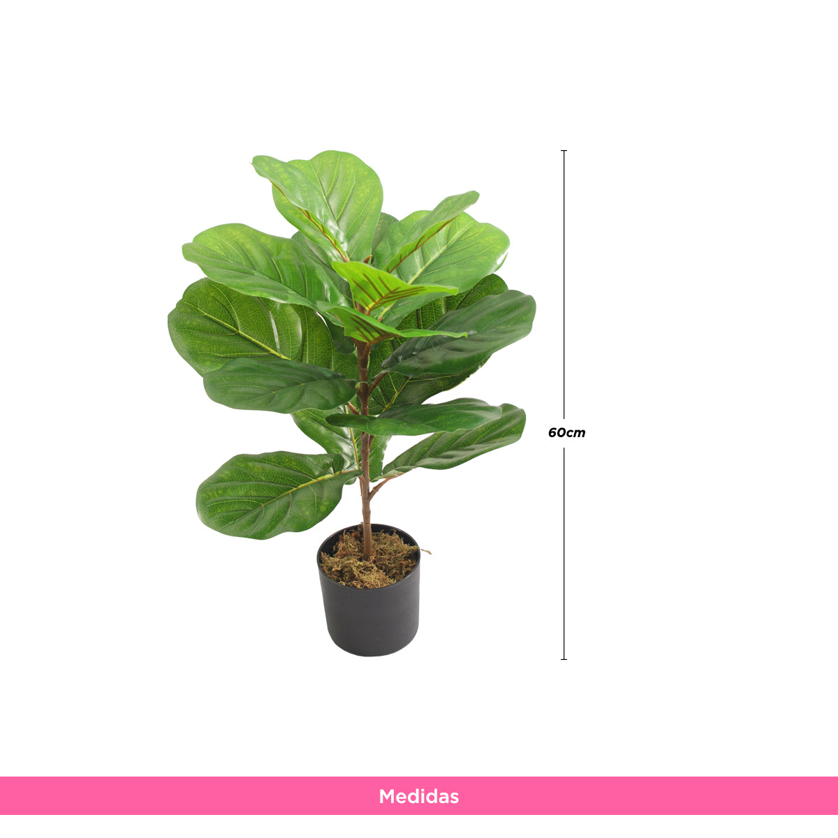 Planta Artificial Ficus Pandurata 60 cm